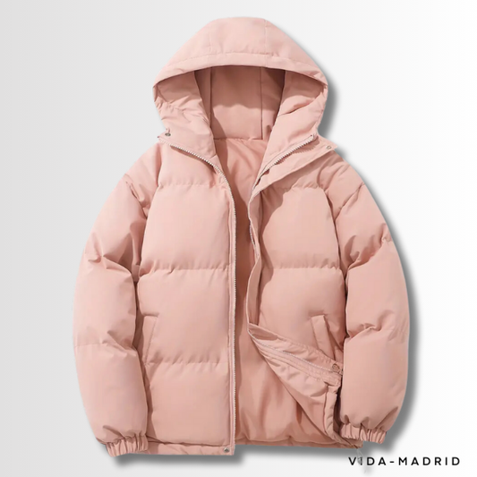 ZARA | Chaqueta de Invierno Acolchada y Elegante con Capucha