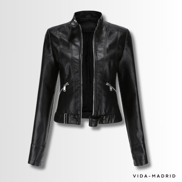 ELYSIA | Chaqueta de Cuero Corto a la Moda