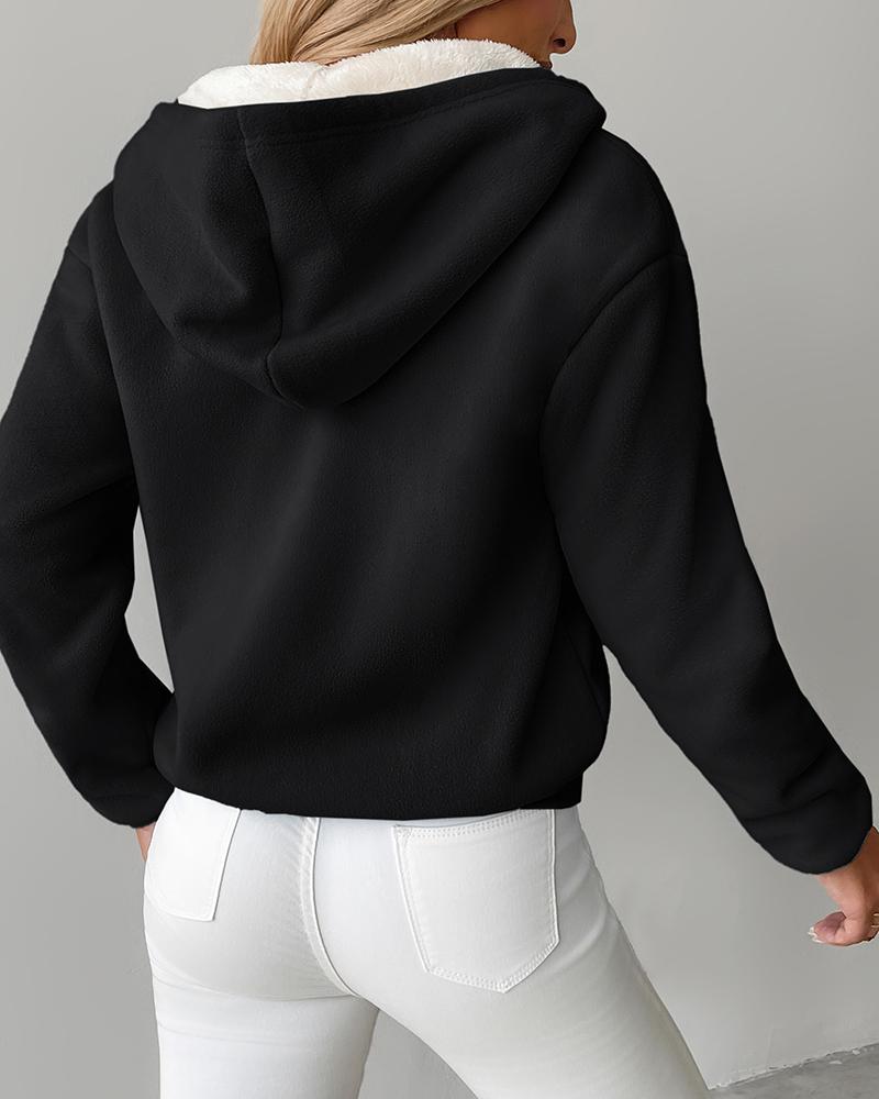 FRIEDA | Chaqueta de forro polar con capucha térmica