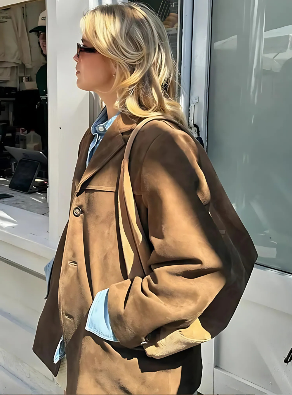 GIA - ABRIGO DE SUEDE CÓMODO