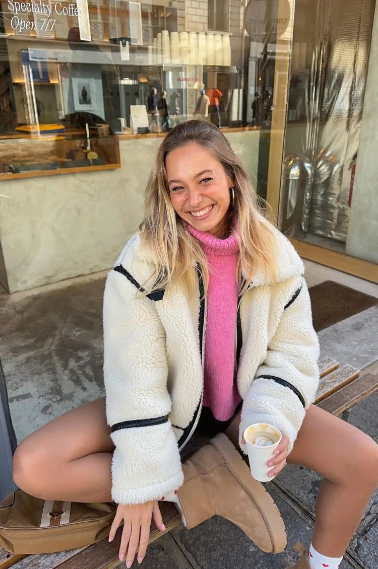 BELLE - ABRIGO CHIC DE SHERPA
