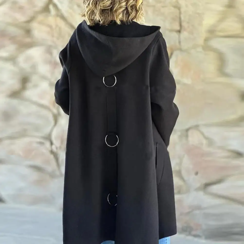 KATHARINA | Abrigo de lana elegante con capucha