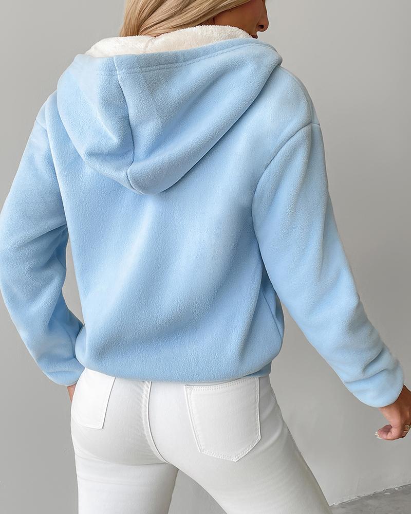 FRIEDA | Chaqueta de forro polar con capucha térmica