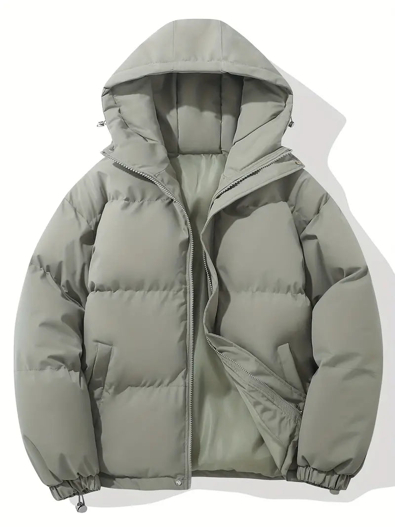 ZARA | Chaqueta de Invierno Acolchada y Elegante con Capucha