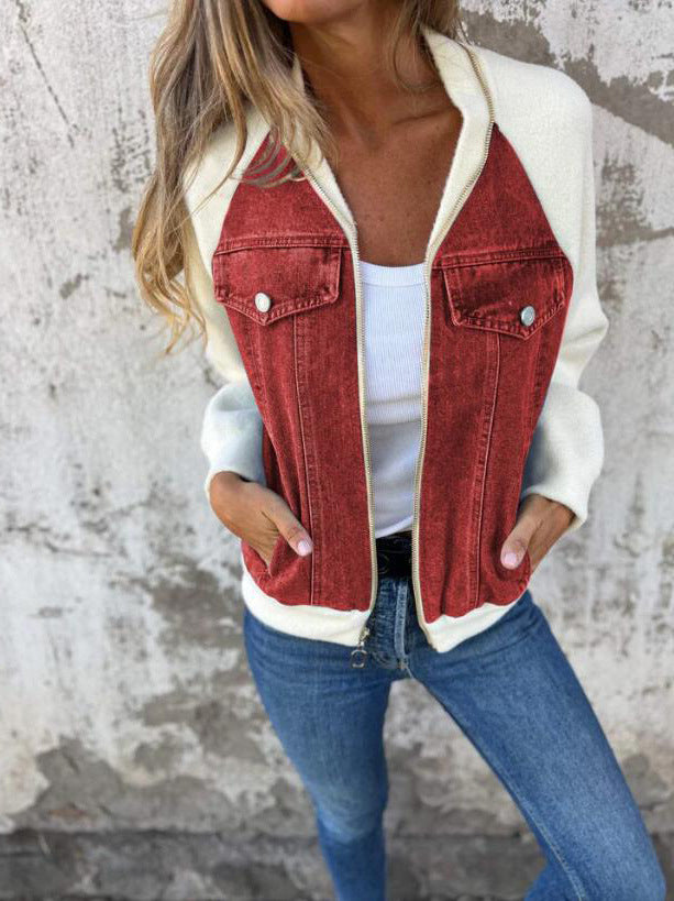 SELINA - Chaqueta con cuello alto