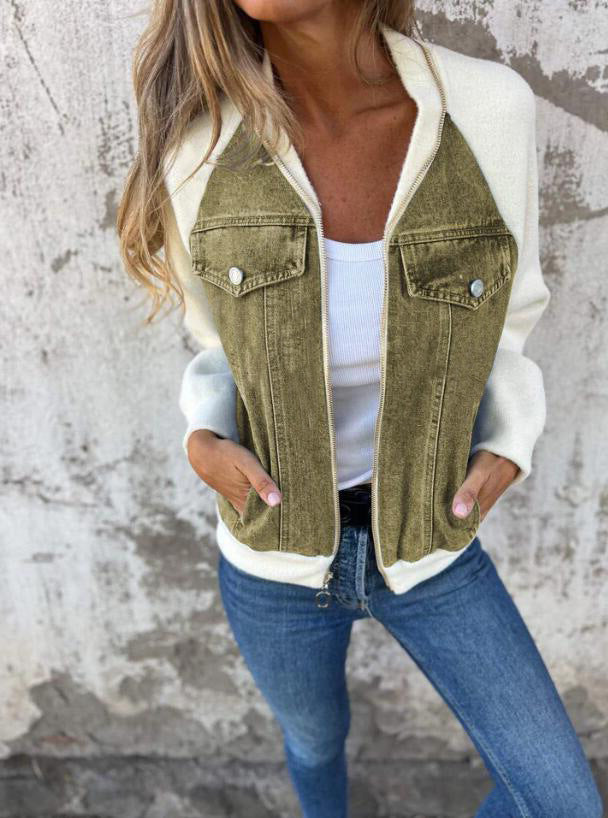 SELINA - Chaqueta con cuello alto