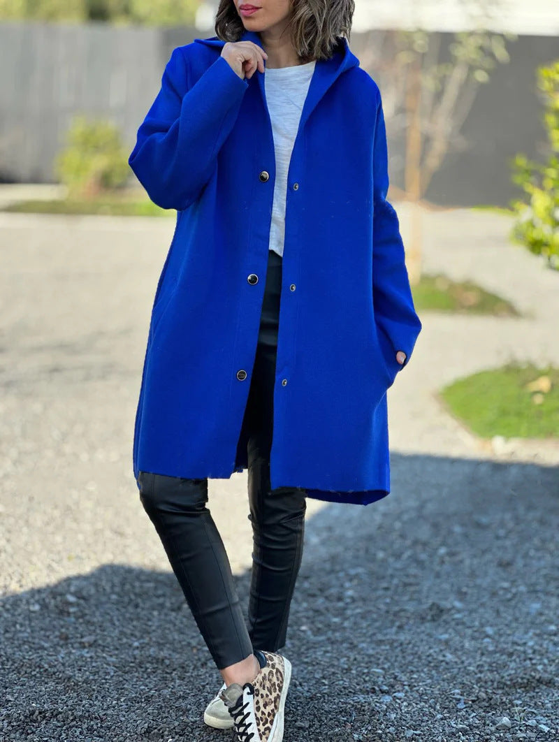 KATHARINA | Abrigo de lana elegante con capucha
