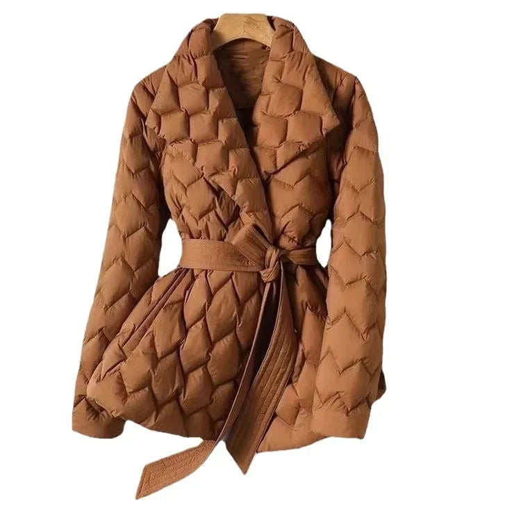MILA – Abrigo de invierno cómodo con detalle de cordones