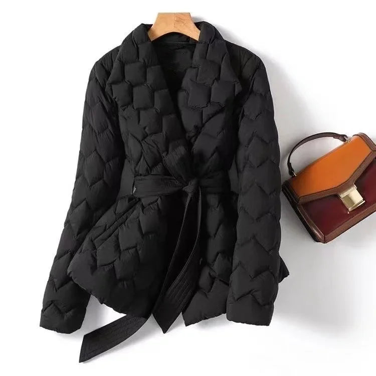 MILA – Abrigo de invierno cómodo con detalle de cordones