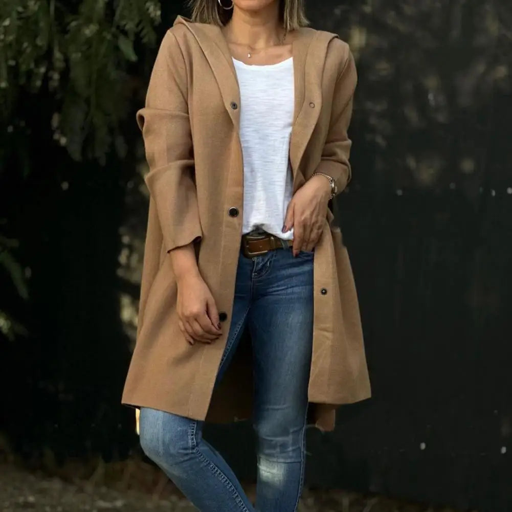 KATHARINA | Abrigo de lana elegante con capucha