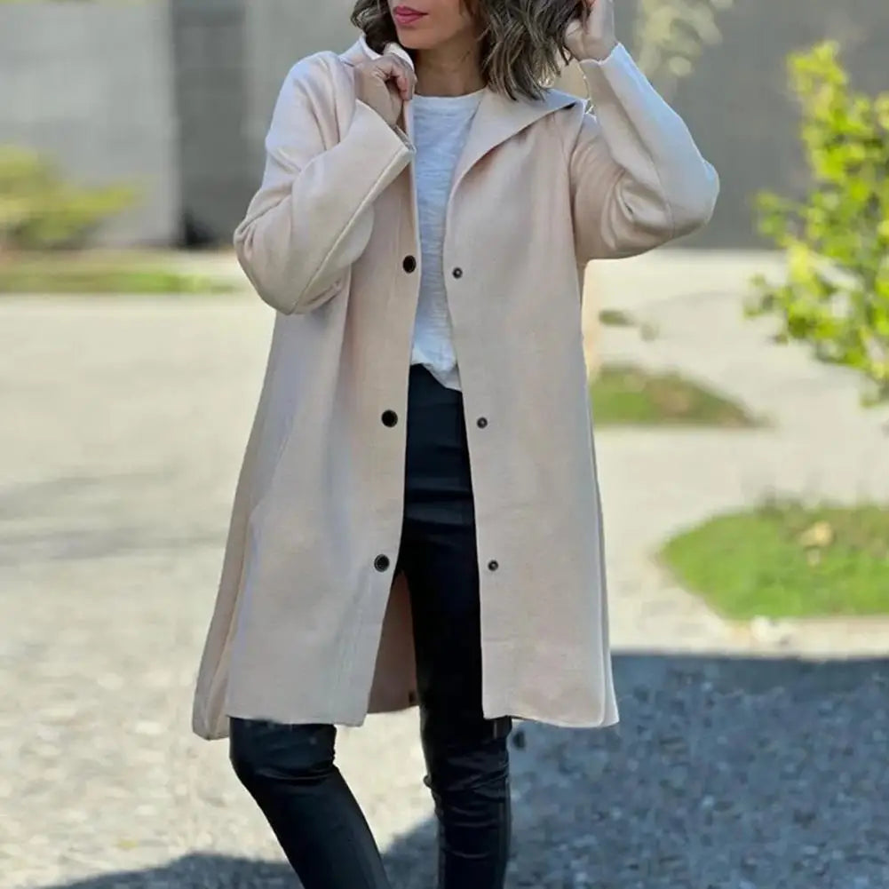 KATHARINA | Abrigo de lana elegante con capucha