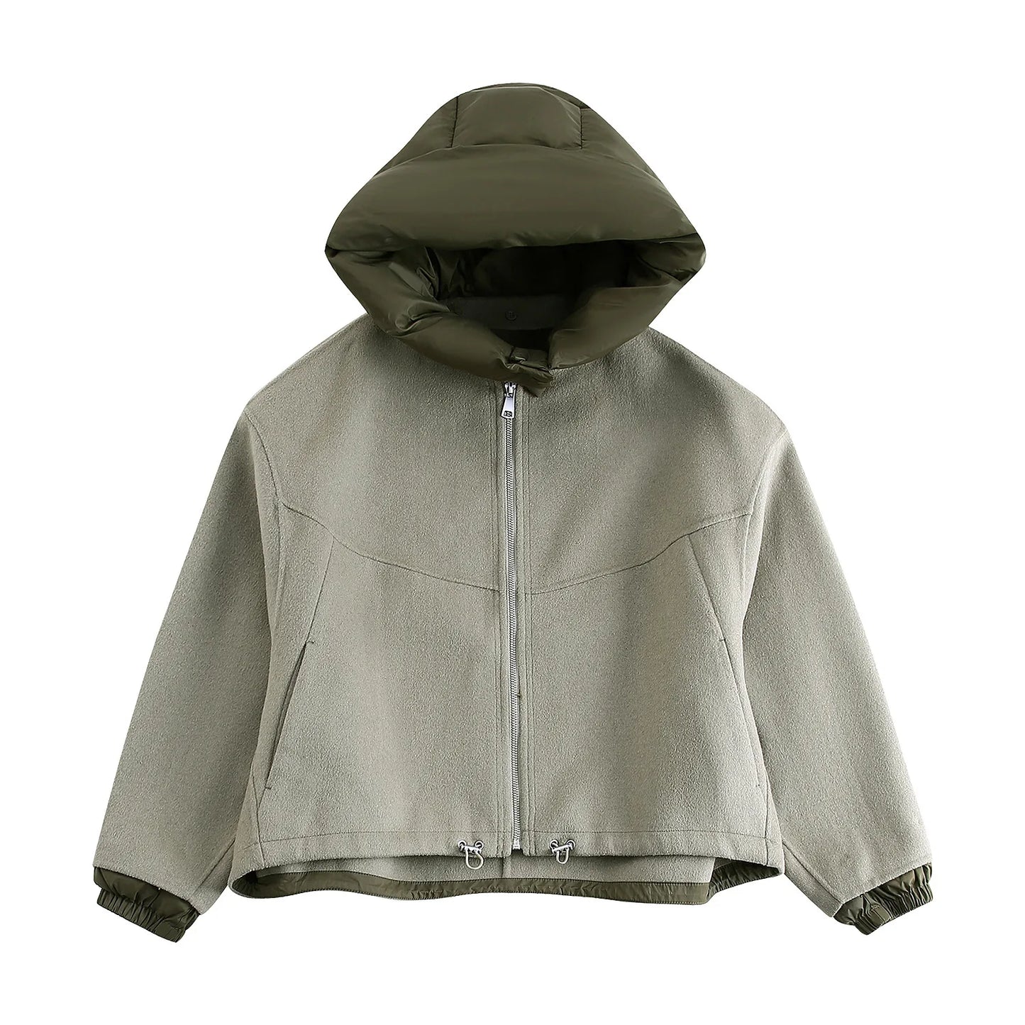 LEA | Sudadera con Capucha de Patchwork de Moda