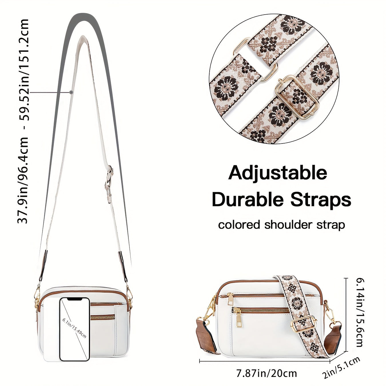 Maria| Bolso Vegano de Cuero Cruzado