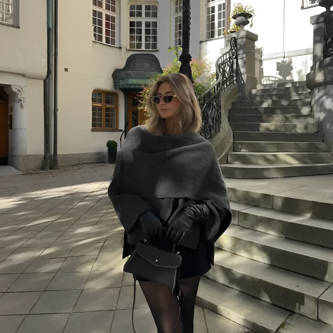 KALEIDE™ | MANTEAU ELEGANTE EN TEJIDO DE CALIDAD