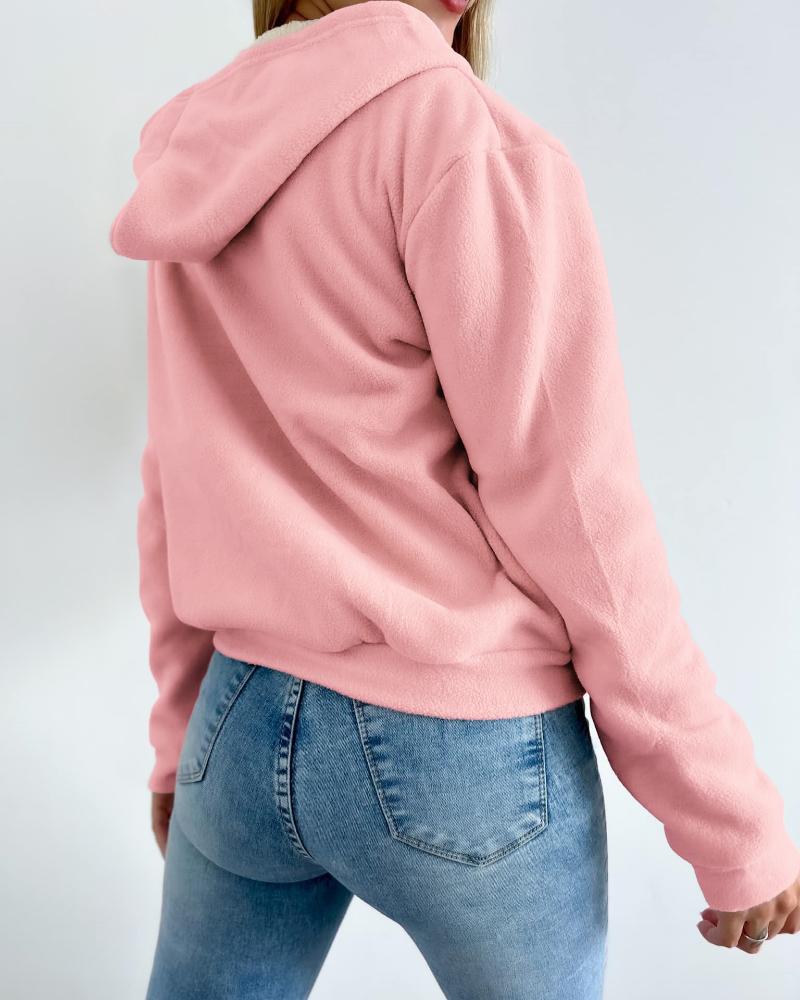 FRIEDA | Chaqueta de forro polar con capucha térmica
