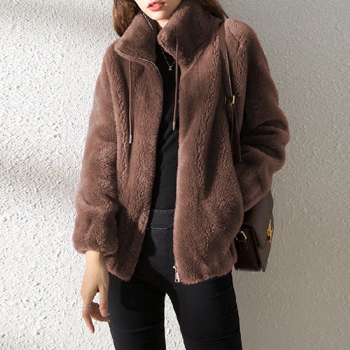 KATE™ | CHAQUETA DE FORRO POLAR CON CUELLO ALTO