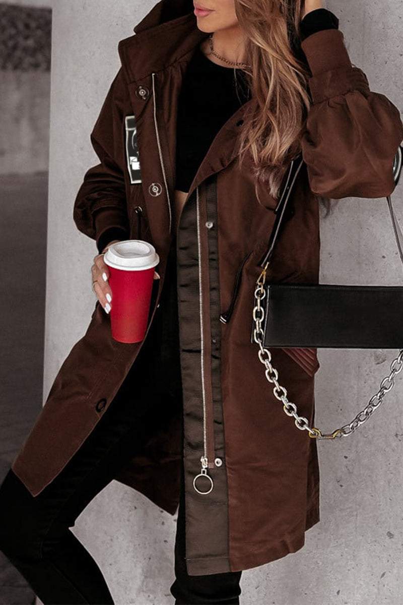 IRENE | CHAQUETA CON MANGAS LARGAS Y CAPUCHA