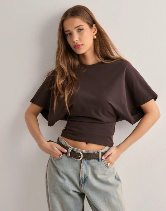 Zara™ | Camiseta de Manga Ancha