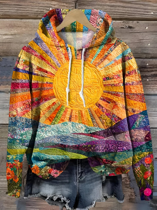 Sara - Sudadera colorida de amanecer
