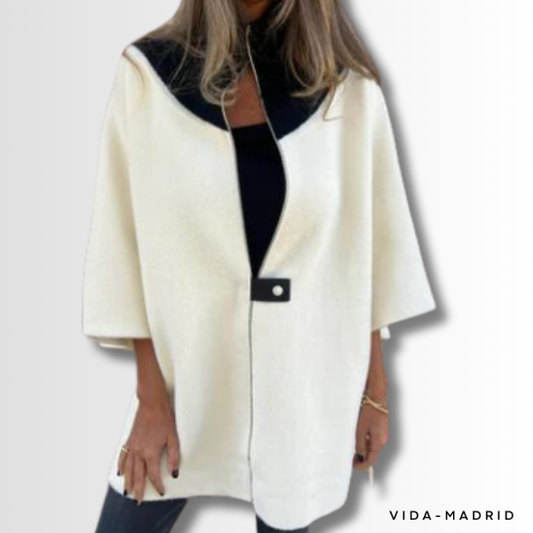 ROSA - Chaqueta de otoño e invierno con cremallera y cuello alto