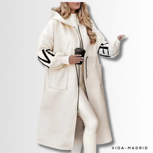 RHEA - Chaqueta Elegante con Elementos de Patchwork