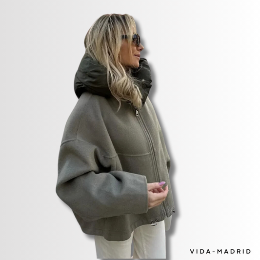 LEA | Sudadera con Capucha de Patchwork de Moda