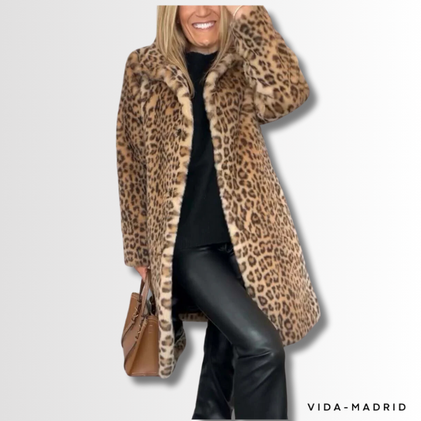 KENDRA | Elegante abrigo de invierno con estampado de leopardo