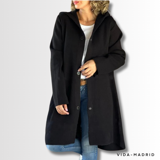 KATHARINA | Abrigo de lana elegante con capucha