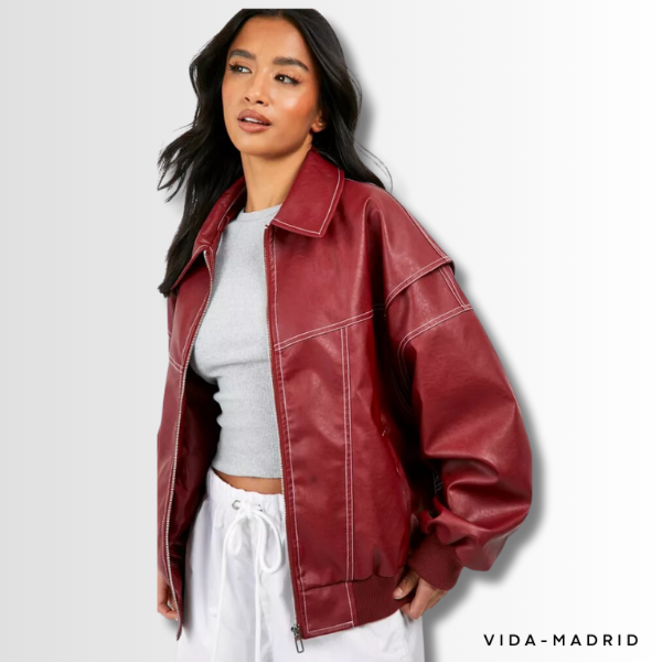 FAYE | Chaqueta de cuero oversized