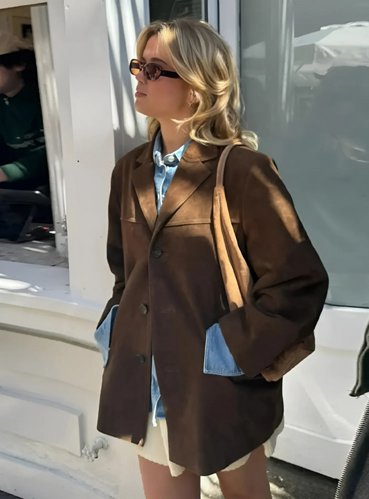 GIA - ABRIGO DE SUEDE CÓMODO