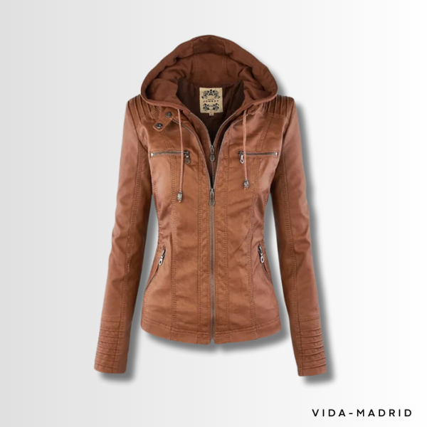 ELENA | Elegante chaqueta de cuero vegana