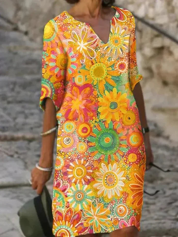 Concetta™ | VESTIDO FLORAL DE COLORES PERFECTO PARA CADA OCASIÓN