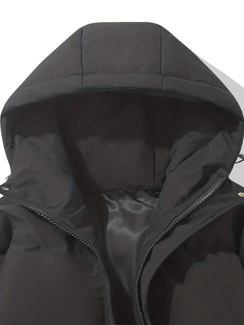 ZARA | Chaqueta de Invierno Acolchada y Elegante con Capucha