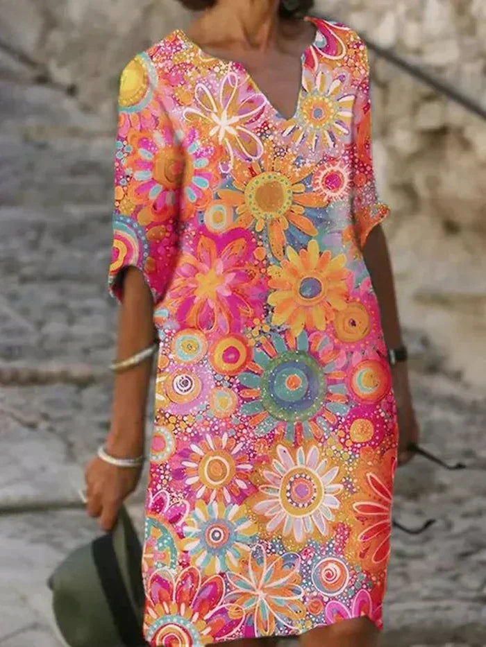 Concetta™ | VESTIDO FLORAL DE COLORES PERFECTO PARA CADA OCASIÓN