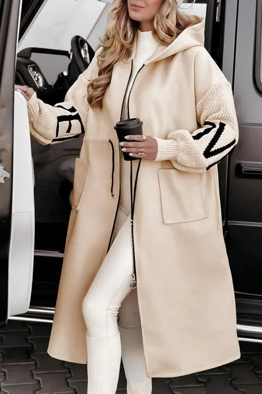 RHEA - Chaqueta Elegante con Elementos de Patchwork