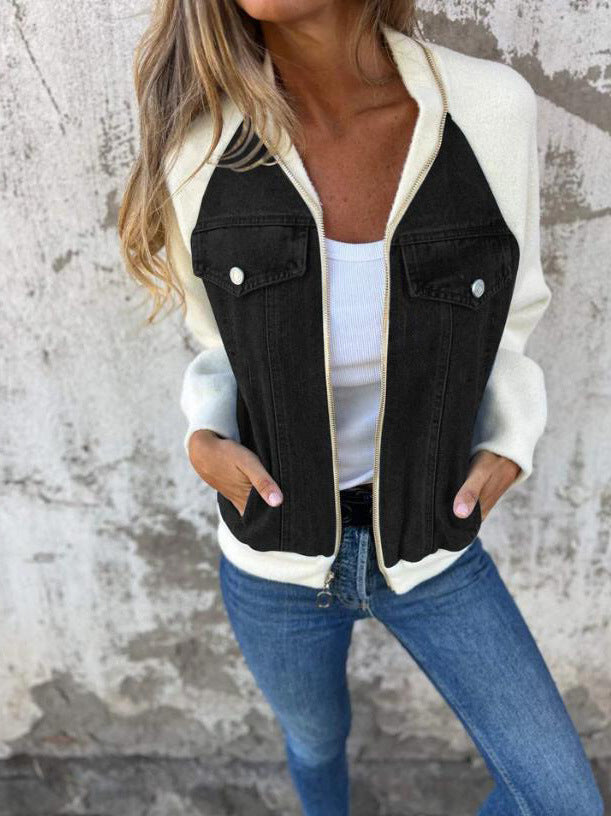 SELINA - Chaqueta con cuello alto
