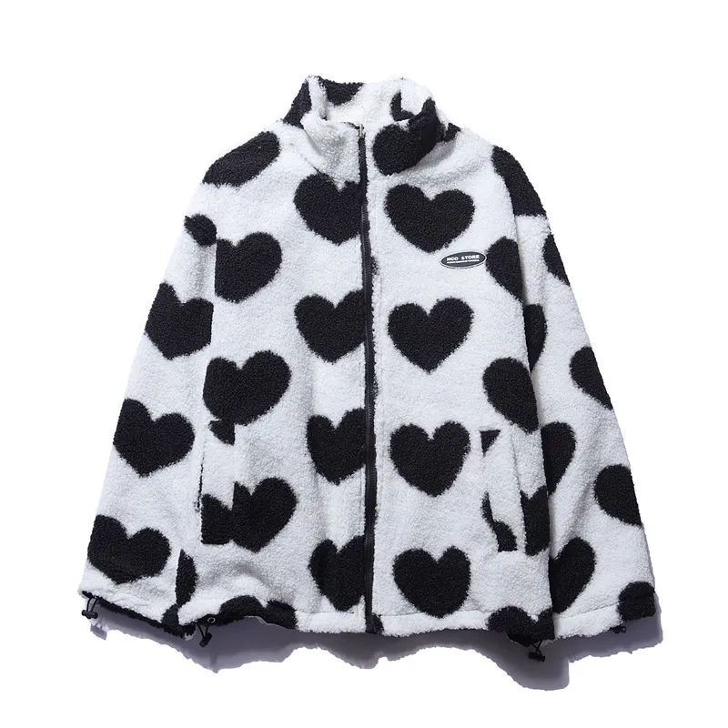 LYSANDRA - Elegante Abrigo Reversible en Forma de Corazón