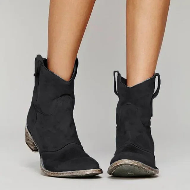 Destiny- ¡elegantes botas vaqueras vintage para mujeres a la moda!