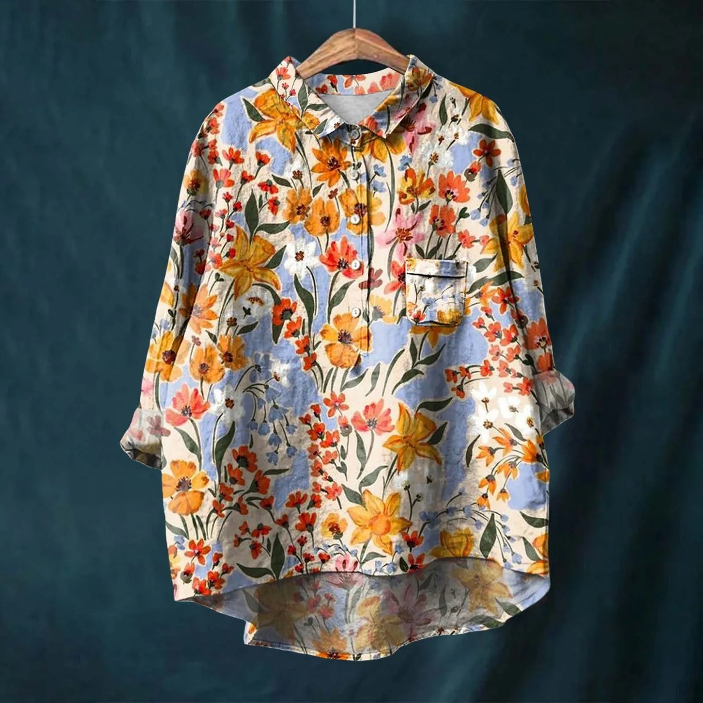 Mariangela™ | CAMISA FLORAL LARGA PARA ESTAR CÓMODA