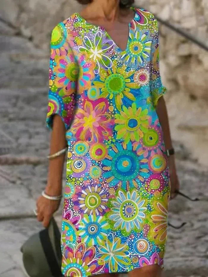 Concetta™ | VESTIDO FLORAL DE COLORES PERFECTO PARA CADA OCASIÓN