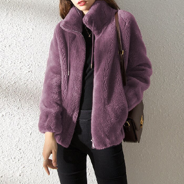 KATE™ | CHAQUETA DE FORRO POLAR CON CUELLO ALTO