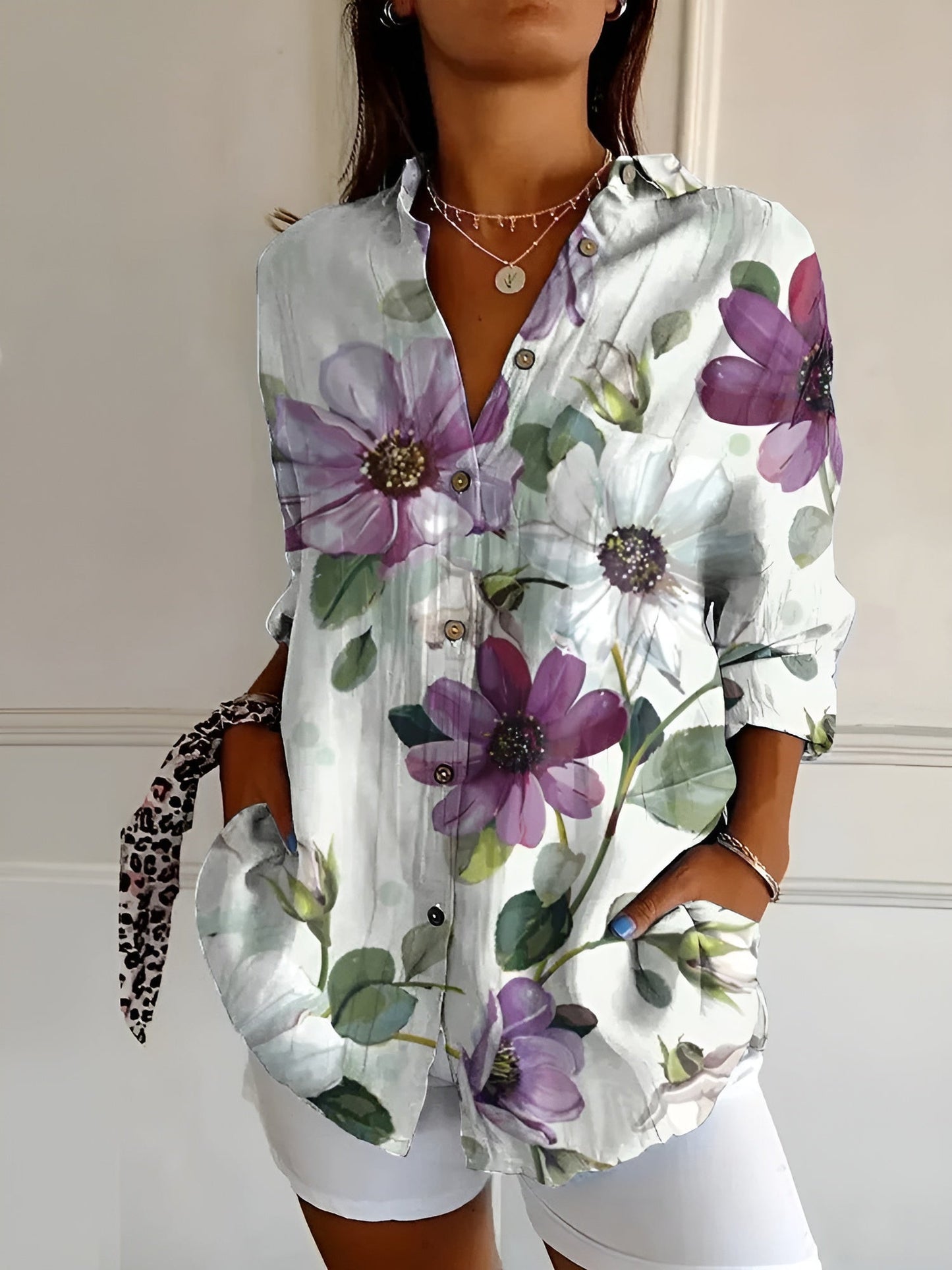 Roberta™ | CAMISA FLORAL RELAX FIT PERFECTA PARA CADA OCASIÓN